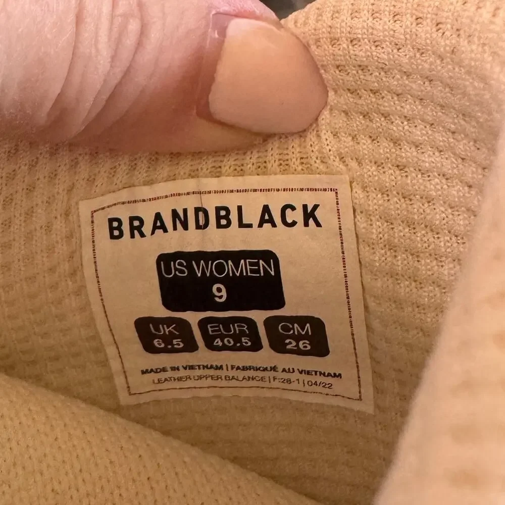 Brandblack Aura Faux Ponyhair Sneakers Brown Cow Size 9 2125 Leather Carbon38